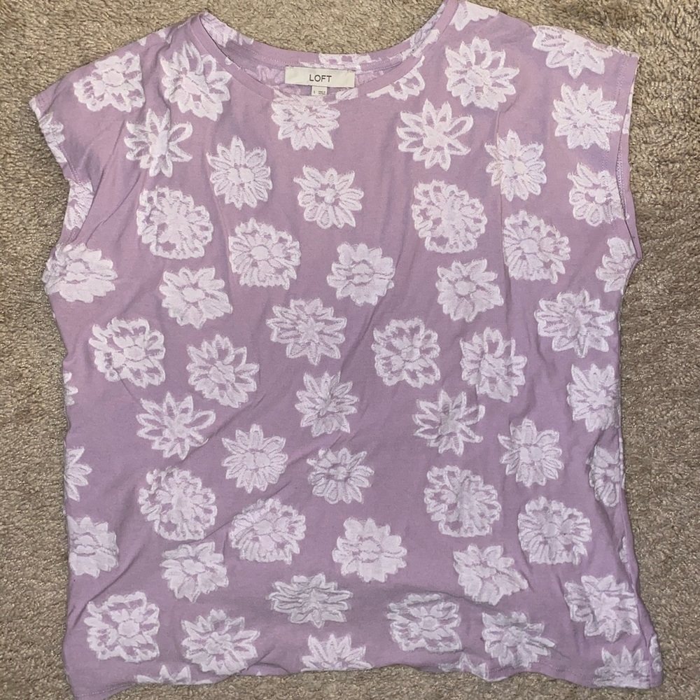 Purple floral work top